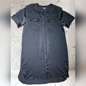 Simply Vera Vera Wang Black Satin High-Low Tunic Top/dress – Size XL